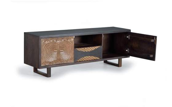 Mueble TV 2 Puertas Cajon Estilo Contemporaneo Serie Subaya