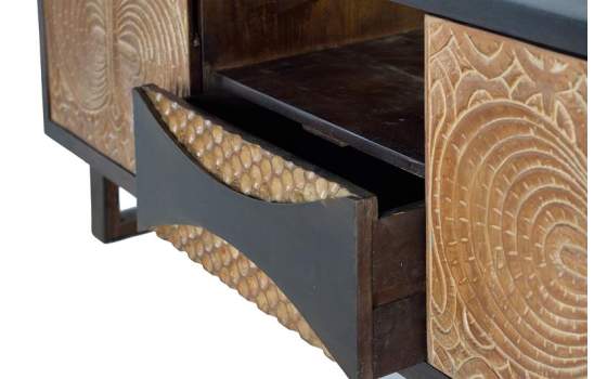 Mueble TV 2 Puertas Cajon Estilo Contemporaneo Serie Subaya
