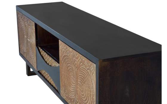 Mueble TV 2 Puertas Cajon Estilo Contemporaneo Serie Subaya
