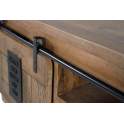 Mueble TV 2 Puertas Correderas 1 Cajon Estilo Industrial Aibiri