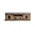 Mueble TV 2 Puertas Correderas 1 Cajon Estilo Industrial Aibiri