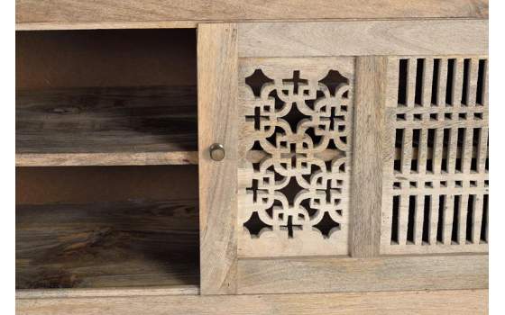 Mueble TV 2 Puertas Correderas Estilo Etnico Oriental Style