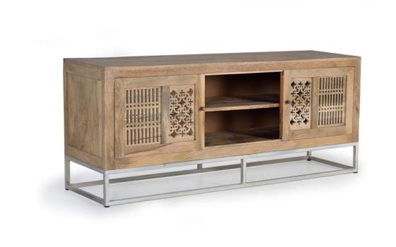 Mueble TV 2 Puertas Correderas Estilo Etnico Oriental Style