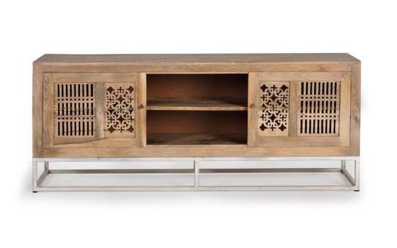 Mueble TV 2 Puertas Correderas Estilo Etnico Oriental Style