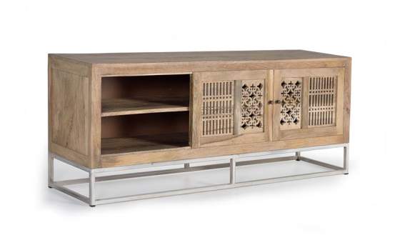 Mueble TV 2 Puertas Correderas Estilo Etnico Oriental Style