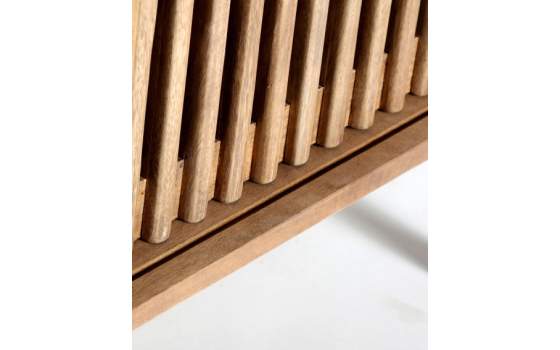 Mueble TV 2 Puertas Correderas Madera Mango Serie Trevoux