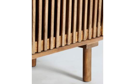 Mueble TV 2 Puertas Correderas Madera Mango Serie Trevoux