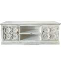 Mueble TV 2 Puertas Estante Blanco Roto Decape Serie Aizarte