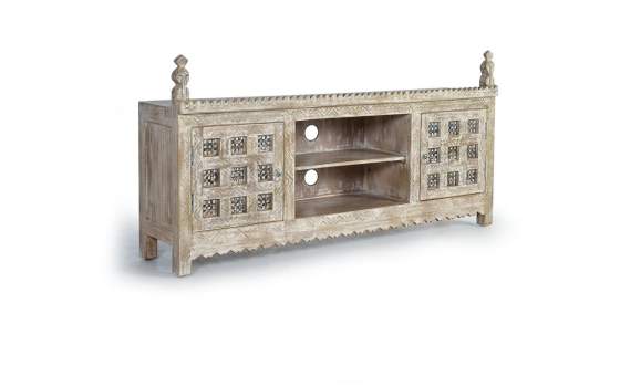 Mueble TV 2 Puertas Estilo Oriental Serie Evarkon