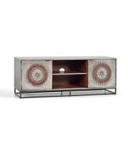 Mueble TV 2 Puertas Madera Decorada Etnica Wood Mandala