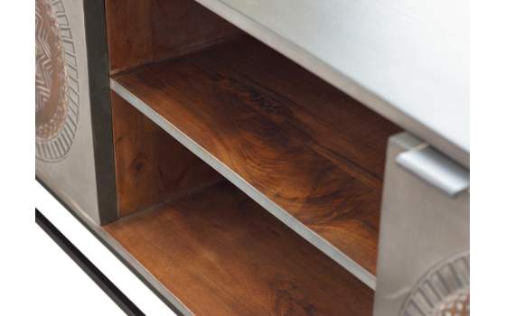 Mueble TV 2 Puertas Madera Decorada Etnica Wood Mandala