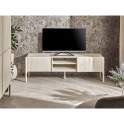 Mueble TV 2 Puertas Madera Mango Blanco Crema Serie Avio