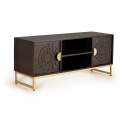 Mueble TV 2 Puertas Talladas Estilo Etnico Serie Aixis