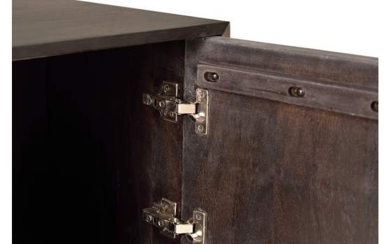 Mueble TV 2 Puertas Talladas Estilo Etnico Serie Aixis