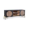 Mueble TV 2 Puertas Talladas Estilo Oriental Serie Aizola