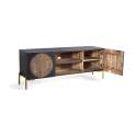 Mueble TV 2 Puertas Talladas Estilo Oriental Serie Aizola