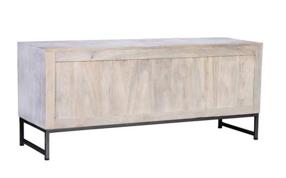 Mueble TV 2 Puertas Talladas Mandala Etnico Serie Mykonos
