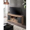 Mueble TV 3 Cajones 2 Puertas Correderas Industrial Darkon