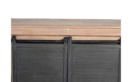 Mueble TV 3 Cajones 2 Puertas Correderas Industrial Darkon