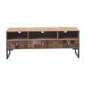 Mueble TV 3 Cajones Industrial Tablas Recicladas Serie Aerts