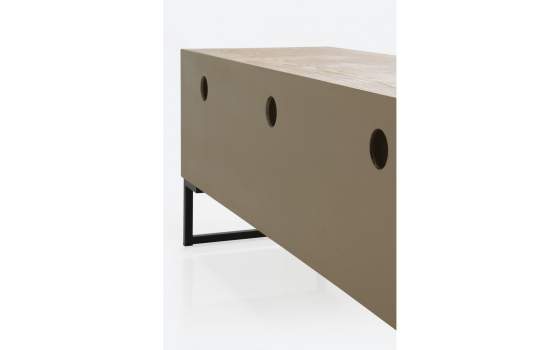 Mueble TV 3 Cajones Industrial Tablas Recicladas Serie Aerts