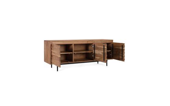 Mueble TV 3 Puertas Acacia Natural - Serie Alicock