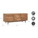 Mueble TV 3 Puertas Acacia Natural - Serie Alicock