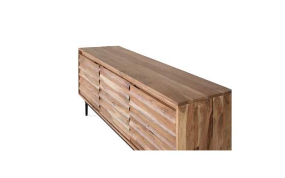 Mueble TV 3 Puertas Acacia Natural - Serie Alicock
