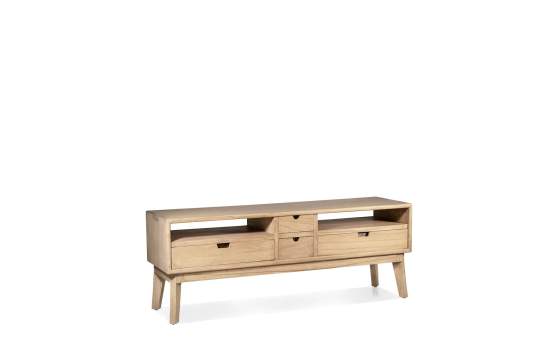 Mueble TV 4 Cajones 2 Huecos Estilo Nordico Serie Scandi