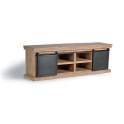 Mueble TV 4 Cajones 2 Puertas Correderas Industrial Darkon