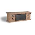 Mueble TV 4 Cajones 2 Puertas Correderas Industrial Darkon