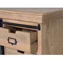 Mueble TV 4 Cajones 2 Puertas Correderas Industrial Darkon