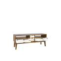 Mueble TV  4 Cajones Bicolor Estilo Colonial Serie Nordik