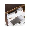 Mueble TV  4 Cajones Bicolor Estilo Colonial Serie Nordik
