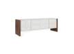 Mueble TV 4 Puertas Bicolor Blanco Madera Viren