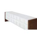 Mueble TV 4 Puertas Bicolor Blanco Madera Viren