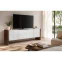 Mueble TV 4 Puertas Bicolor Blanco Madera Viren