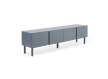 Mueble TV 4 Puertas Lisas Color Azul Paloma Serie Axally