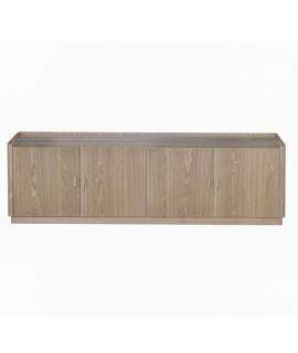 Mueble TV 4 Puertas Madera Fresno Natural Serie Nereide