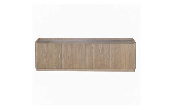 Mueble TV 4 Puertas Madera Fresno Natural Serie Nereide