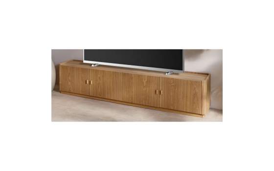 Mueble TV 4 Puertas Madera Fresno Natural Serie Nereide