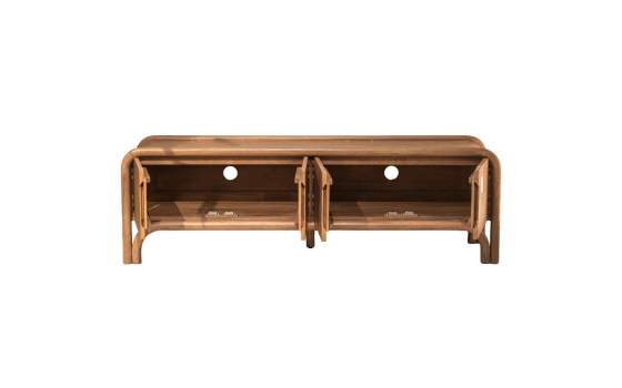 Mueble TV 4 Puertas Mango Natural - Serie Abadin