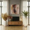 Mueble TV 4 Puertas Mango Natural - Serie Abadin