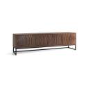 Mueble TV 4 Puertas Patas Metal - Serie Ocaso
