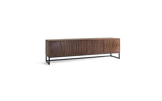 Mueble TV 4 Puertas Patas Metal - Serie Ocaso