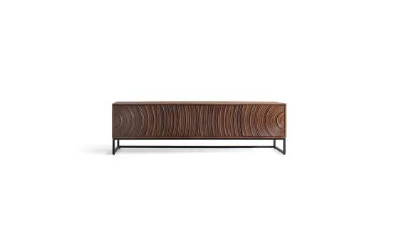 Mueble TV 4 Puertas Patas Metal - Serie Ocaso
