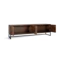 Mueble TV 4 Puertas Patas Metal - Serie Ocaso