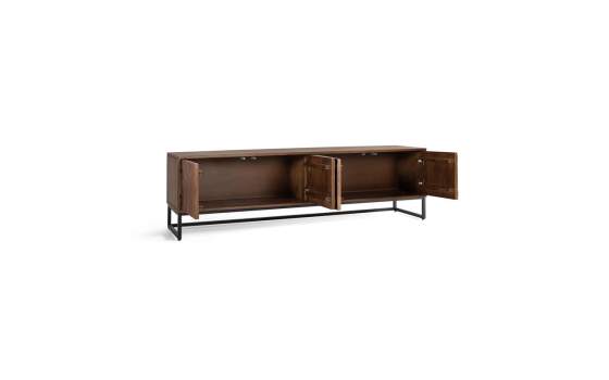 Mueble TV 4 Puertas Patas Metal - Serie Ocaso