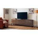 Mueble TV 4 Puertas Patas Metal - Serie Ocaso