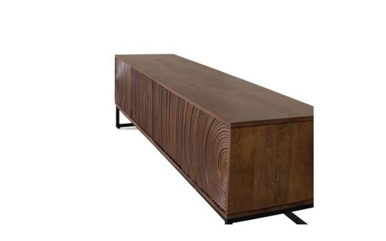 Mueble TV 4 Puertas Patas Metal - Serie Ocaso